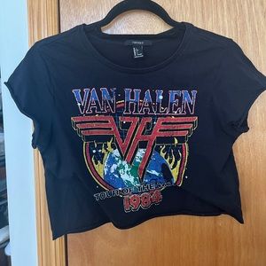 Van Halen Band Crop Top